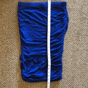 Vince Camuto Royal Blue ruched mini skirt XS